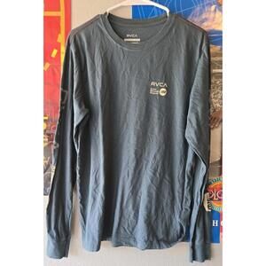RVCA ANP NAVY BLUE LONG SLEEVE T SHIRT MENS SZ SMALL NEW 🔥